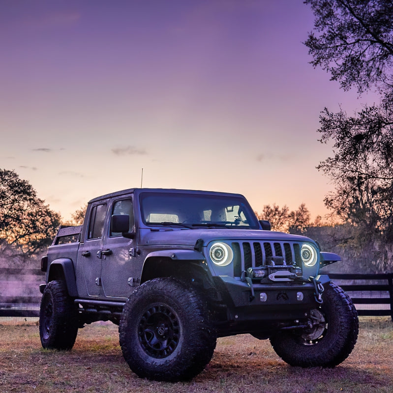 Oracle Jeep Wrangler JL Oculus Bi-LED Projector Headlights- Graphite Metallic - 5500K - B2B Diesel & Gas Service
