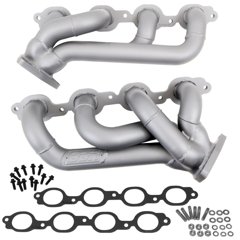 BBK 14-18 GM Truck 5.3/6.2 1 3/4in Shorty Tuned Length Headers - Titanium Ceramic - B2B Diesel & Gas Service