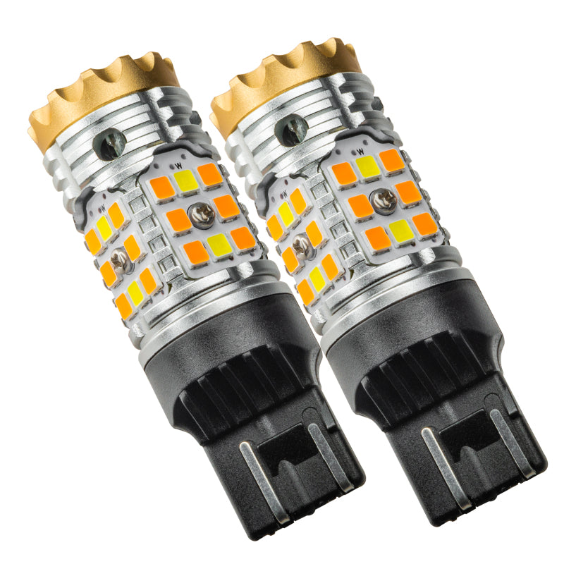 Oracle 7443-CK LED Switchback High Output Can-Bus LED Bulbs - Amber/White Switchback - B2B Diesel & Gas Service