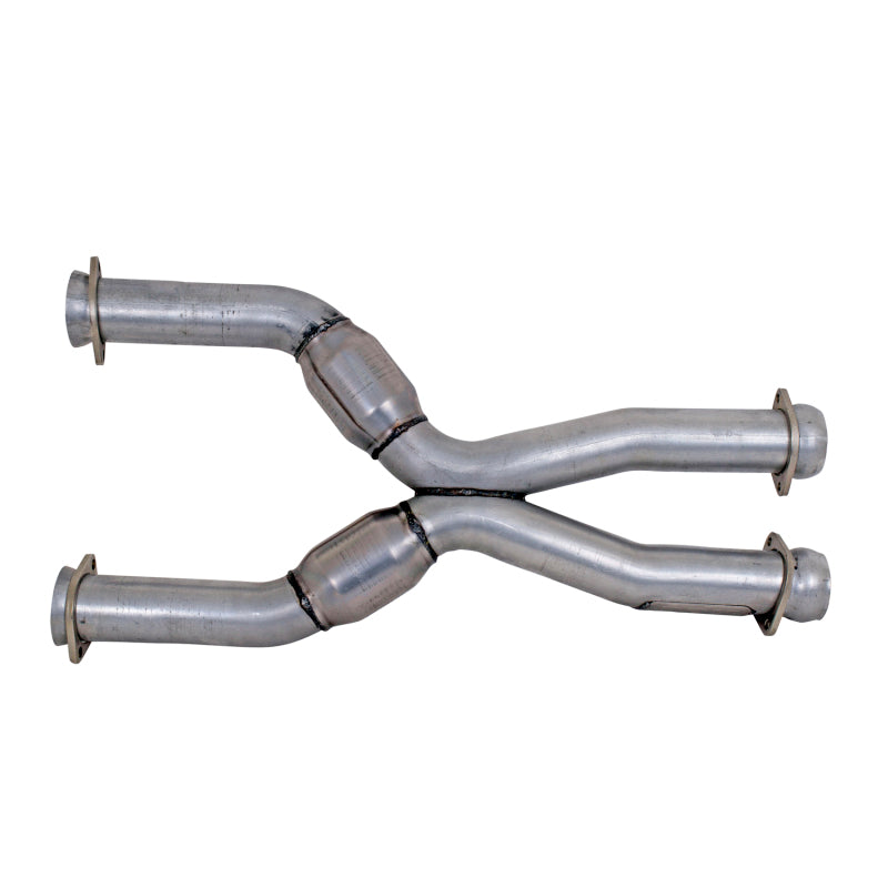 BBK 79-04 Mustang Coyote Swap Short Mid X Pipe w Catalytic Converters 3.0 For BBK Long Tube Headers - B2B Diesel & Gas Service