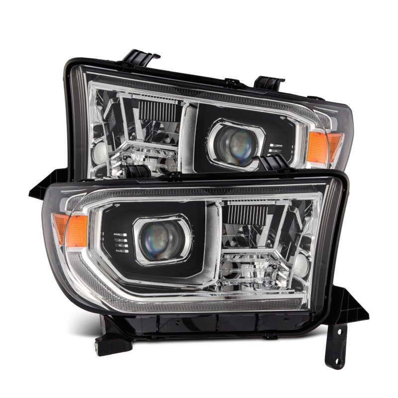 AlphaRex 07-13 Toyota Tundra / 08-17 Sequoia LUXX LED Proj HL Chrome w/Actv Light / Seq. Sig + DRL - B2B Diesel & Gas Service