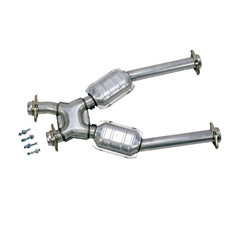 BBK 96-04 Mustang 4.6 GT / Cobra Short Mid X Pipe w Catalytic Converters 2-1/2 For Long Tube Headers - B2B Diesel & Gas Service