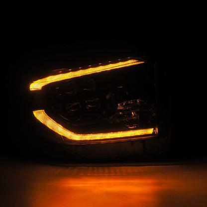 AlphaRex 14-21 Toyota Tundra NOVA-Series LED Proj Headlights Alpha-Blk w/Actv Light & Seq. Sig + DRL - B2B Diesel & Gas Service