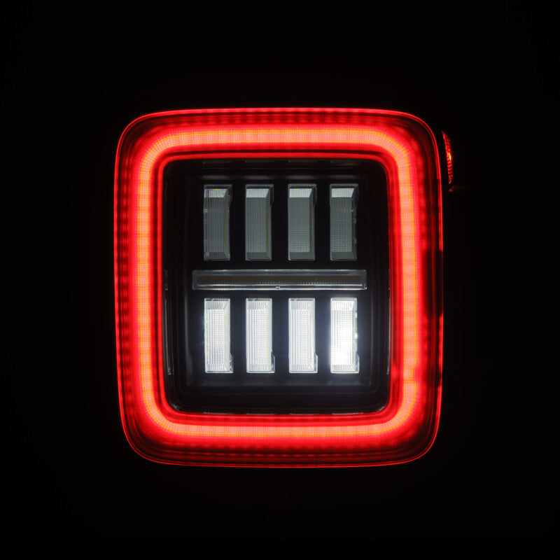 AlphaRex 18-23 Jeep Wrangler JL NOVA Prismatic LED Taillights Alpha-Black - B2B Diesel & Gas Service