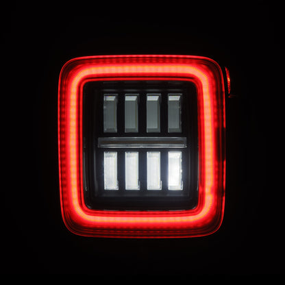AlphaRex 18-23 Jeep Wrangler JL NOVA Prismatic LED Taillights Alpha-Black - B2B Diesel & Gas Service