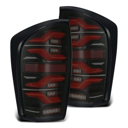 AlphaRex 16-21 Toyota Tacoma LUXX LED Taillights Blk/Red w/Activ Light/Seq Signal - B2B Diesel & Gas Service