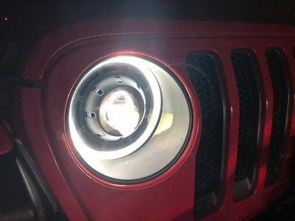 Oracle Jeep Wrangler JL Oculus Bi-LED Projector Headlights- Graphite Metallic - 5500K - B2B Diesel & Gas Service