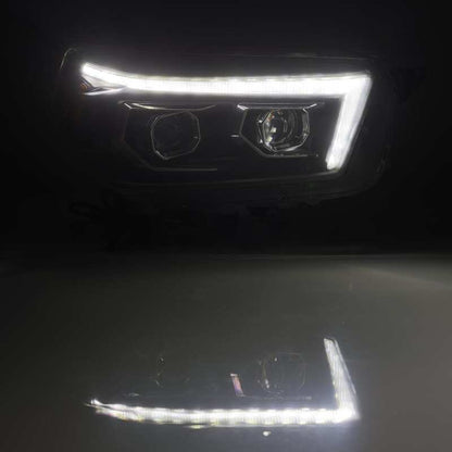 AlphaRex 10-13 Toyota 4Runner PRO-Series Projector Headlights Plank Style Black w/Seq Signal/DRL - B2B Diesel & Gas Service