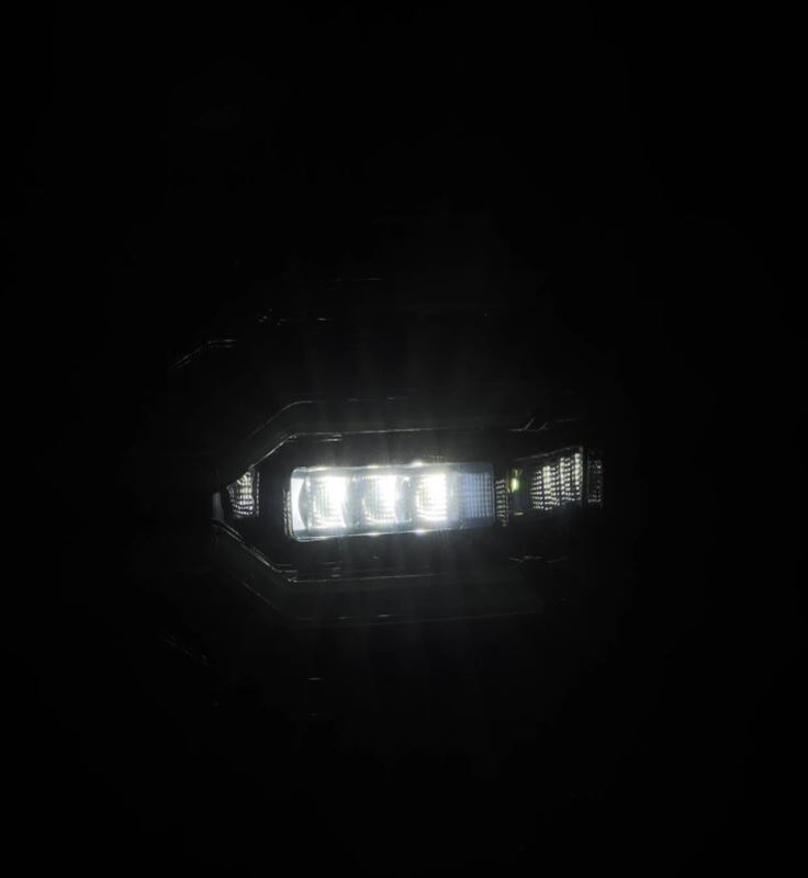 AlphaRex 07-13 GMC Sierra 1500/2500HD/3500HD Luxx Series LED Tail Lights - Alpha Black - B2B Diesel & Gas Service