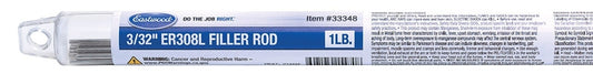 Eastwood 3/32 Inch ER308L Filler Rod 1LB - ER308L-094-01T 