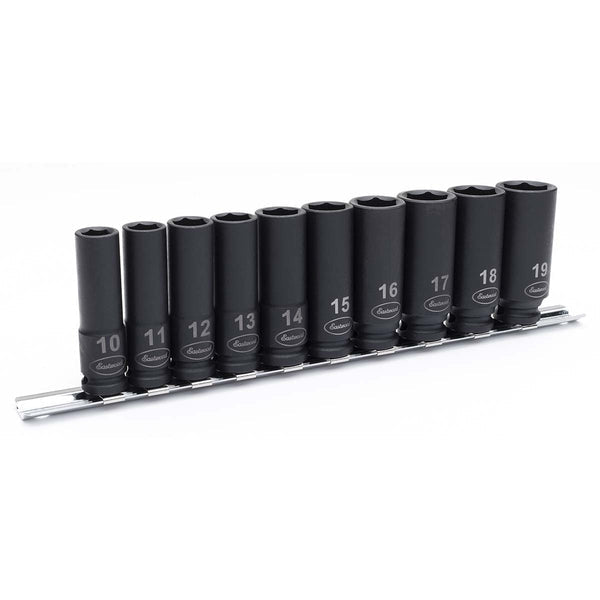 Eastwood 3/8 Inch Metric Deep 10 Piece Impact Socket Set 