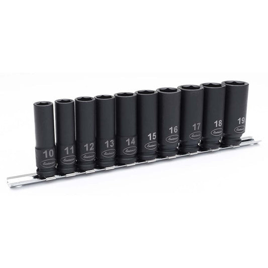 Eastwood 3/8 Inch Metric Deep 10 Piece Impact Socket Set 