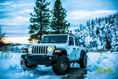 Oracle Jeep Wrangler JL Oculus Bi-LED Projector Headlights- Graphite Metallic - 5500K - B2B Diesel & Gas Service