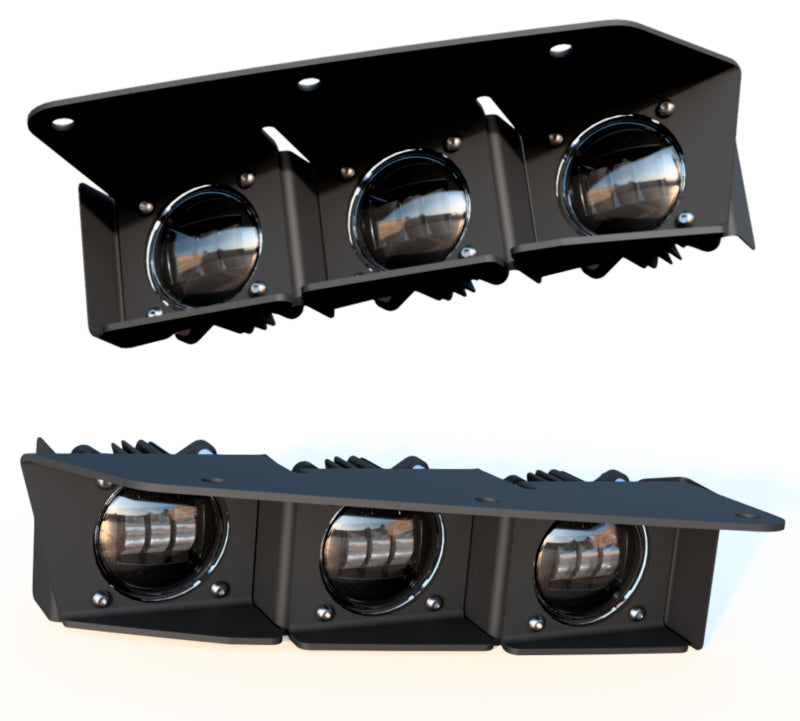 ORACLE Lighting 21-22 Ford Bronco Triple LED Fog Light Kit for Steel Bumper - White - B2B Diesel & Gas Service