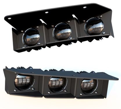 ORACLE Lighting 21-22 Ford Bronco Triple LED Fog Light Kit for Steel Bumper - White - B2B Diesel & Gas Service