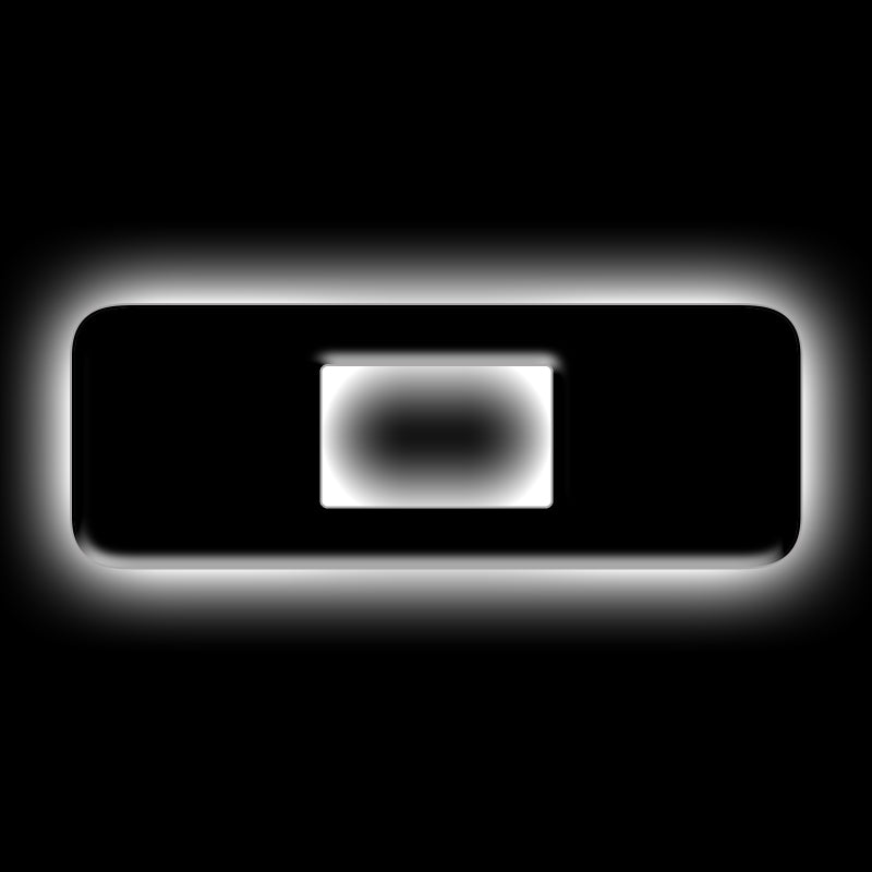 ORACLE Lighting Universal Illuminated LED Letter Badges - Matte Blk Surface Finish - O - B2B Diesel & Gas Service
