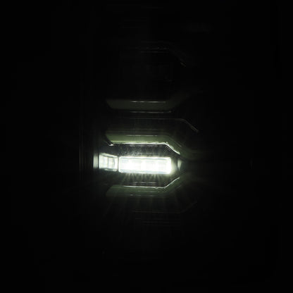 AlphaRex 07-08 Dodge Ram1500/07-09 Dodge Ram 2500+3500 Luxx-Series LED Tail Lights(Pair) Alpha Black - B2B Diesel & Gas Service