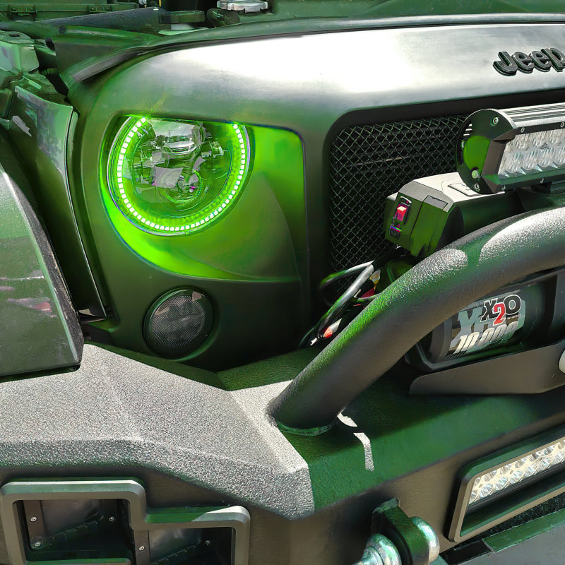 Oracle 7in High Powered LED Headlights - Black Bezel - Dynamic - Dynamic - B2B Diesel & Gas Service