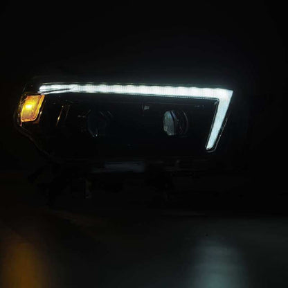 AlphaRex 10-13 Toyota 4Runner PRO-Series Proj Headlights Plank Style Alpha Blk w/Seq Signal/DRL - B2B Diesel & Gas Service
