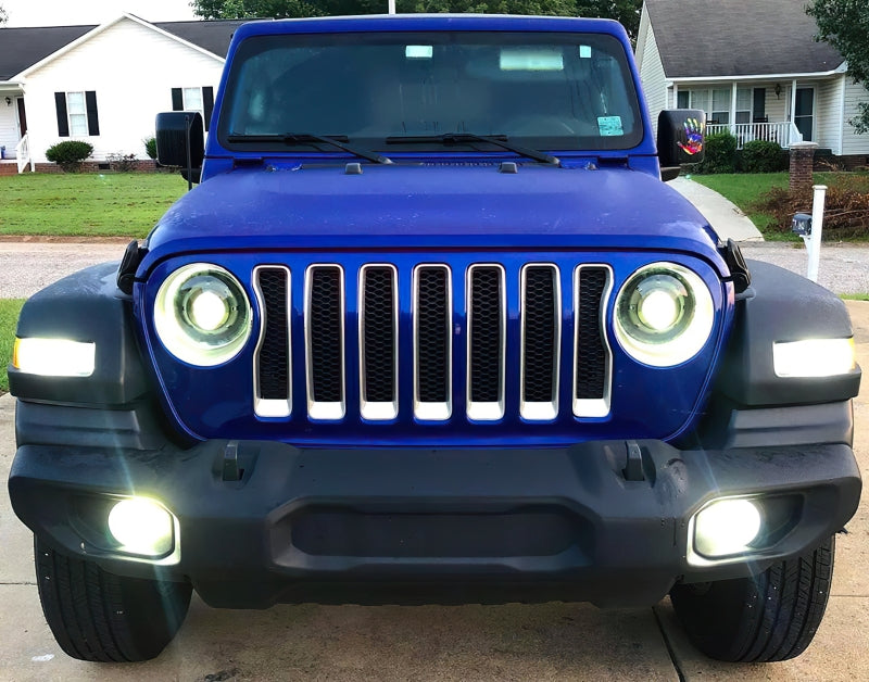Oracle Jeep Wrangler JL Oculus Bi-LED Projector Headlights- Graphite Metallic - 5500K - B2B Diesel & Gas Service