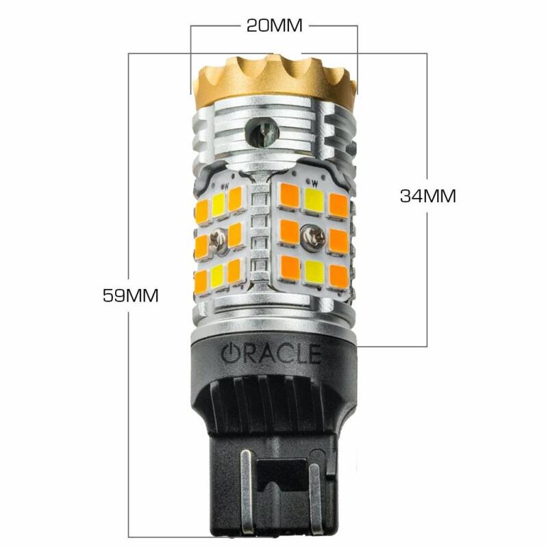 Oracle 7443-CK LED Switchback High Output Can-Bus LED Bulbs - Amber/White Switchback - B2B Diesel & Gas Service