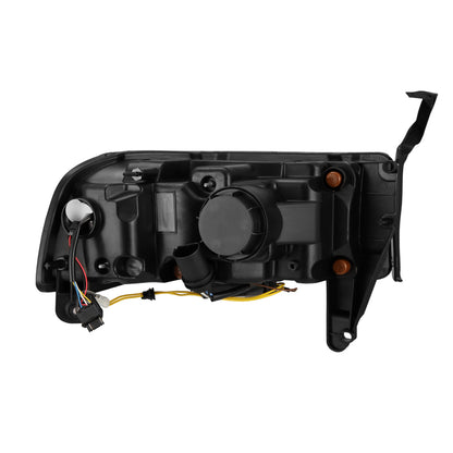 AlphaRex 94-01 RAM 1500 LUXX LED Proj Headlights Blk w/Activ Light/Seq Signal/SB DRL - B2B Diesel & Gas Service