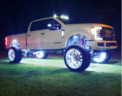 Oracle LED Illuminated Wheel Rings - Double LED - White - B2B Diesel & Gas Service