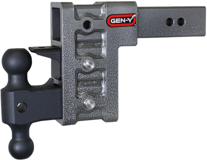 MEGA-DUTY 2.5" Shank 6" Drop 3K TW 21K Hitch with Dual-Ball & Pintle Lock GH-623 - B2B Diesel and Gas Service