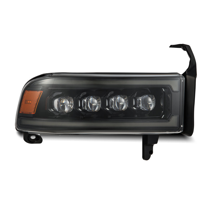 AlphaRex 94-01 RAM 1500 NOVA LED Proj Headlights Alpha-Blk w/Activ Light/Seq Signal/SB DRL - B2B Diesel & Gas Service