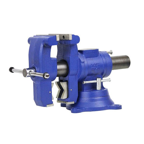 Yost Model 750-DI 5-1/8 Inch Multi Jaw Rotating Combination Pipe and Bench Vise Swivel Base - B2B Diesel & Gas Service
