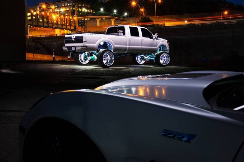 Oracle LED Illuminated Wheel Rings - Double LED - White - B2B Diesel & Gas Service