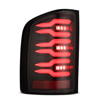 AlphaRex 07-13 Chevrolet Silverado 1500 (Ex. Hybrid Models) LUXX-Series LED Tail Lights Alpha-Black - B2B Diesel & Gas Service