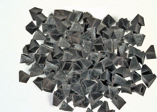 Tumbler Media 1/4 Inch Brown Plastic Medium Cut Pyramids 2 lbs 