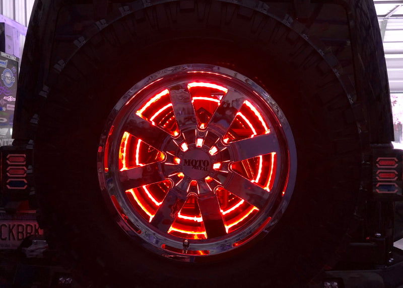 Oracle LED Illuminated Wheel Ring 3rd Brake Light - Red - B2B Diesel & Gas Service