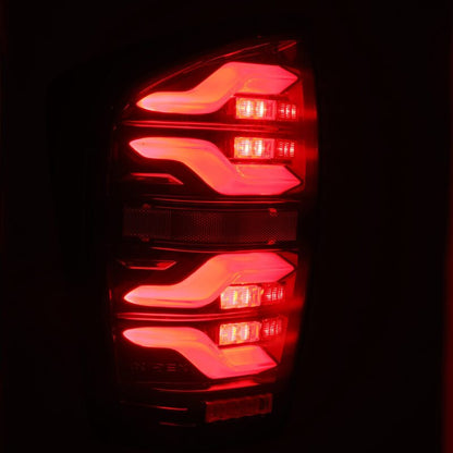 AlphaRex 16-21 Toyota Tacoma LUXX LED Taillights Blk/Red w/Activ Light/Seq Signal - B2B Diesel & Gas Service