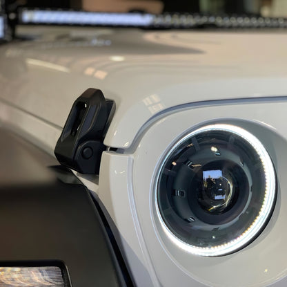 Oracle Jeep Wrangler JL Oculus Bi-LED Projector Headlights- Graphite Metallic - 5500K - B2B Diesel & Gas Service