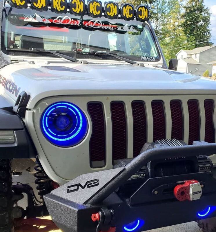Oracle Oculus Bi-LED Projector Headlights for Jeep JL/Gladiator JT - w/ Simple Controller - B2B Diesel & Gas Service