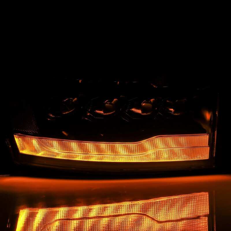 AlphaRex 06-08 Ram 1500HD NOVA LED Proj Headlights Plank Style Alpha Blk w/Seq Signal/DRL/Amber LED - B2B Diesel & Gas Service