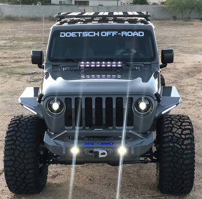 Oracle Jeep Wrangler JL Oculus Bi-LED Projector Headlights- Graphite Metallic - 5500K - B2B Diesel & Gas Service