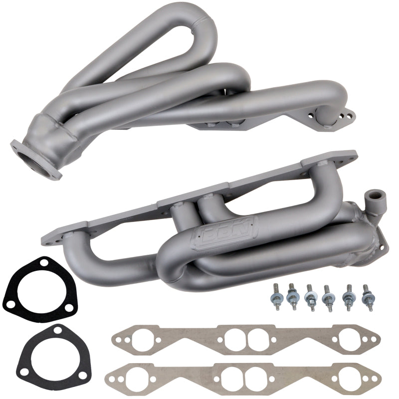 BBK 96-98 GM Truck SUV 5.0 5.7 Shorty Tuned Length Exhaust Headers - 1-5/8 Titanium Ceramic - B2B Diesel & Gas Service