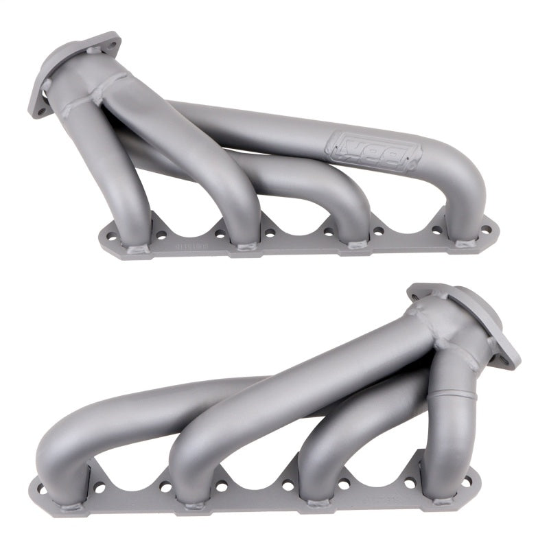 BBK 79-93 Mustang 351 Swap Shorty Unequal Length Exhaust Headers - 1-5/8 Titanium Ceramic - B2B Diesel & Gas Service