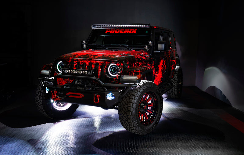 Oracle LED Illuminated Wheel Rings - ColorSHIFT - 15in. - ColorSHIFT No Remote - B2B Diesel & Gas Service