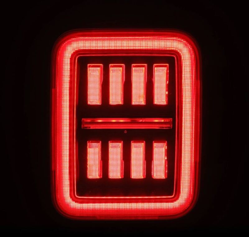 AlphaRex 19-24 Jeep Gladiator JT Nova-Series Prismatic LED Tail Lights - Alpha-Black - B2B Diesel & Gas Service