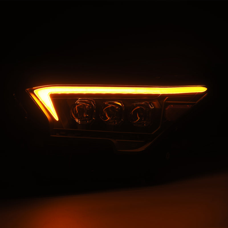 AlphaRex 2023+ Toyota Tacoma NOVA-Series LED Proj Headlights Black w/Actv Light & Seq. Sig + DRL - B2B Diesel & Gas Service
