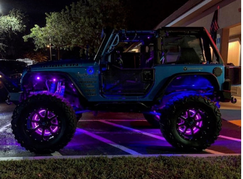 Oracle LED Illuminated Wheel Rings - ColorSHIFT - 15in. - ColorSHIFT No Remote - B2B Diesel & Gas Service