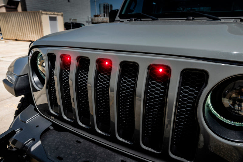 Oracle Pre-Runner Style LED Grille Kit for Jeep Wrangler JL - Red - B2B Diesel & Gas Service