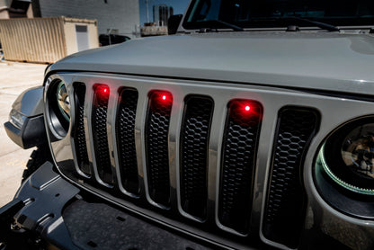 Oracle Pre-Runner Style LED Grille Kit for Jeep Wrangler JL - Red - B2B Diesel & Gas Service