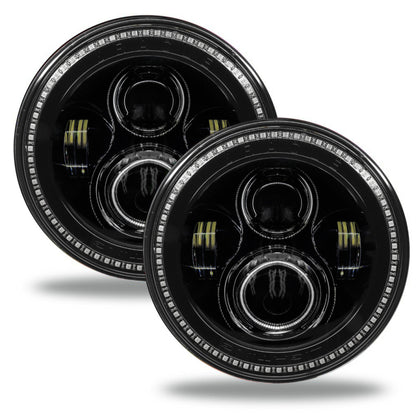 Oracle 7in High Powered LED Headlights - Black Bezel - Dynamic - Dynamic - B2B Diesel & Gas Service