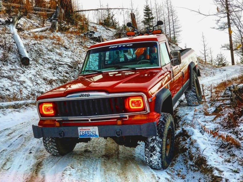 Oracle Pre-Installed Lights 7x6 IN. Sealed Beam - ColorSHIFT Halo - B2B Diesel & Gas Service