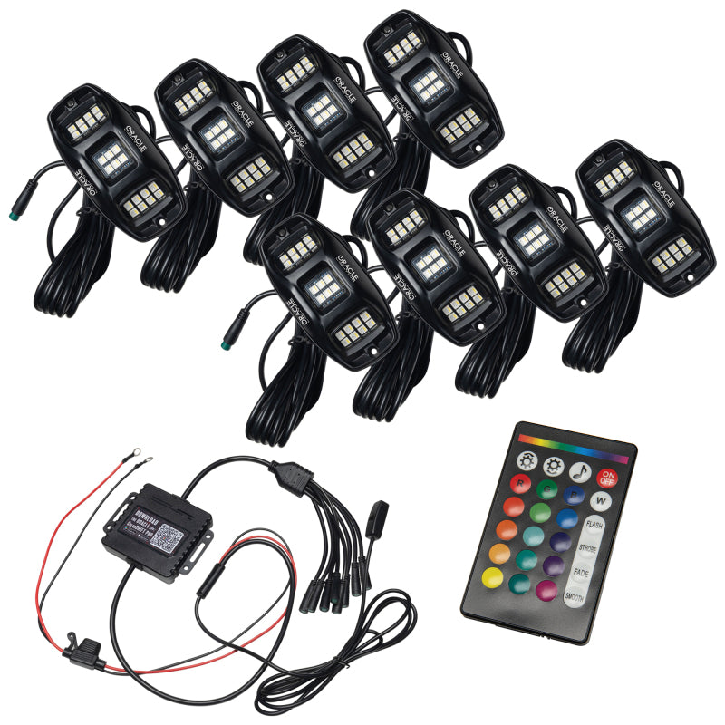 Oracle Underbody RGB+W Wheel Well Rock Light Kit - 8 PCS - ColorSHIFT - B2B Diesel & Gas Service